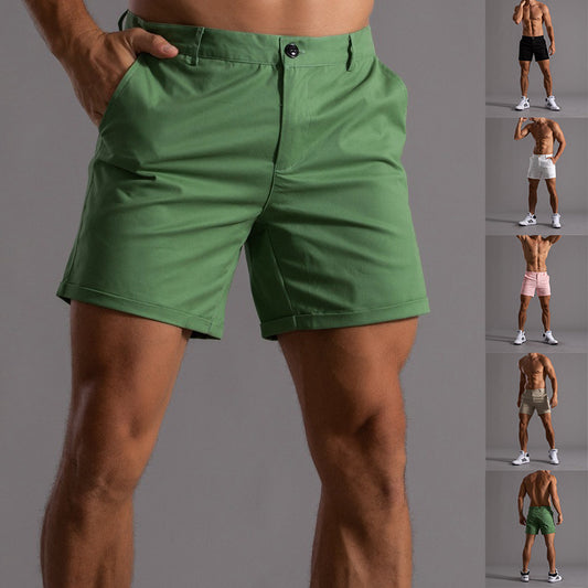 Men's Summer Shorts with Pockets | Button Beach Pants Casual Fashion