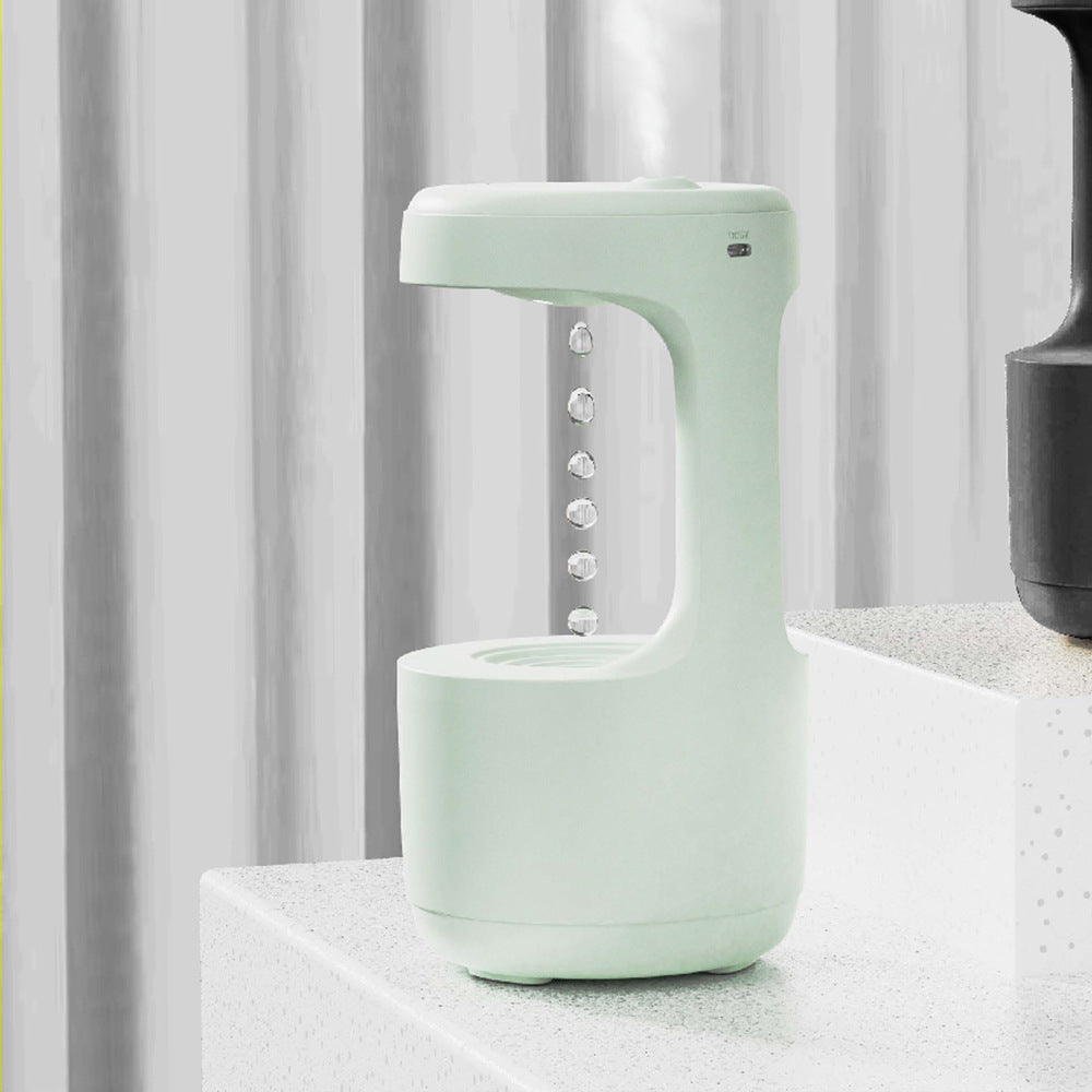 Anti-Gravity Humidifier with Clock | Water Drop Aroma Diffuser
