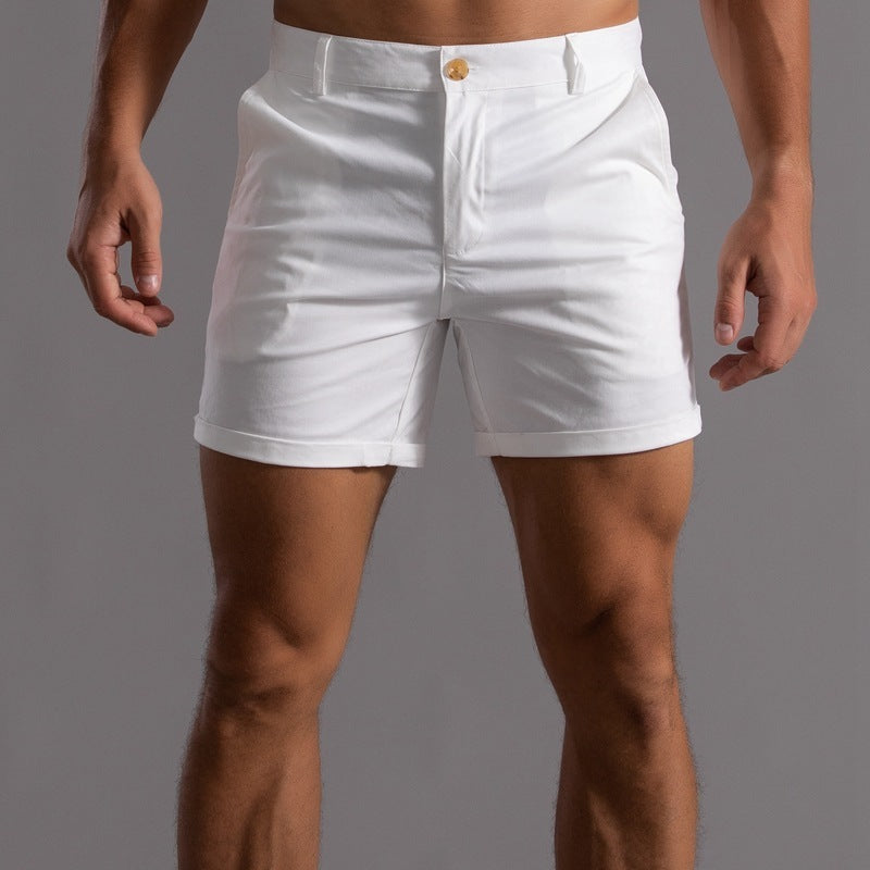 Men's Summer Shorts with Pockets | Button Beach Pants Casual Fashion