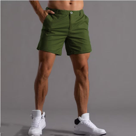 Men's Summer Shorts with Pockets | Button Beach Pants Casual Fashion