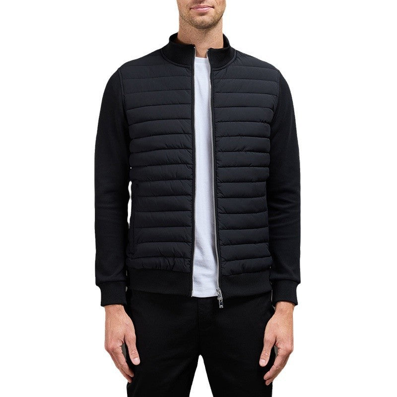 Men's Lightweight Stand Collar Coat | Knitted Winter Jacket Fashion Outwear