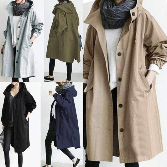 Women's Windbreaker Jacket | Waterproof Hooded Outdoor Hiking Coat