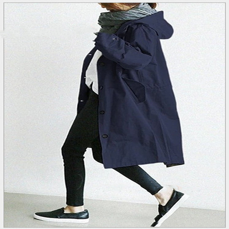 Women's Windbreaker Jacket | Waterproof Hooded Outdoor Hiking Coat