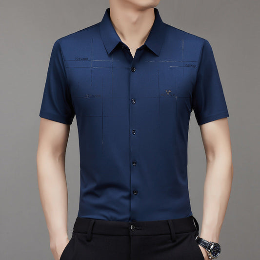 Men's Seamless Short Sleeve Business Shirt – Summer New Arrival