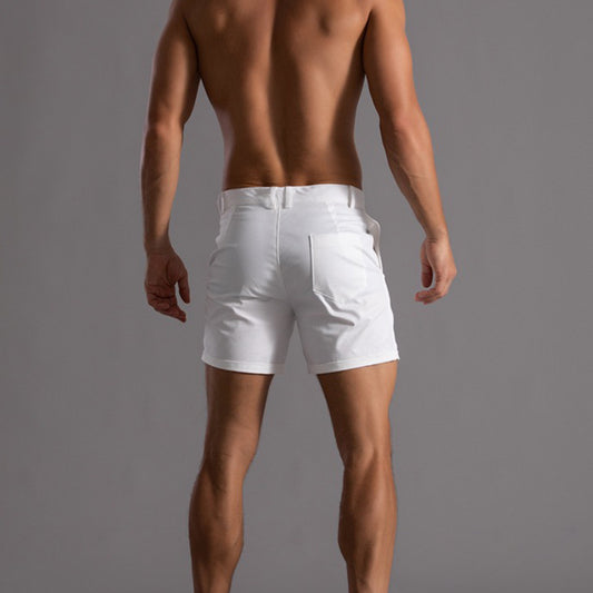 Men's Summer Shorts with Pockets | Button Beach Pants Casual Fashion